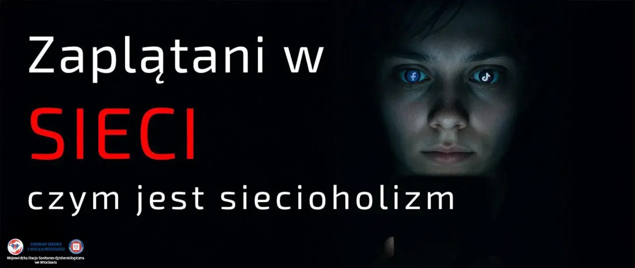 Zaplątani w sieci, gdzie Facebook i TikTok odbijają się w oczach. Czym jest siecioholizm?